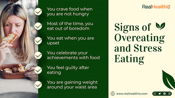 Signs of Overeating and Stress Eating