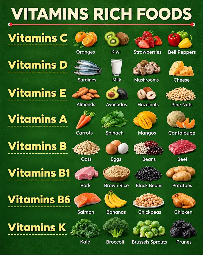 Vitamin-Rich Food Items