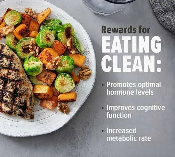 Benefits of consistently eating clean.