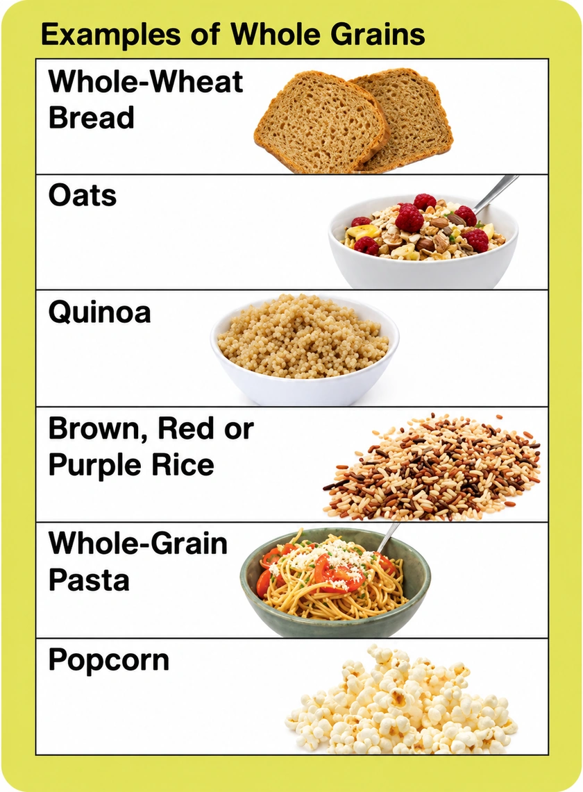 Whole Grain Food Examples