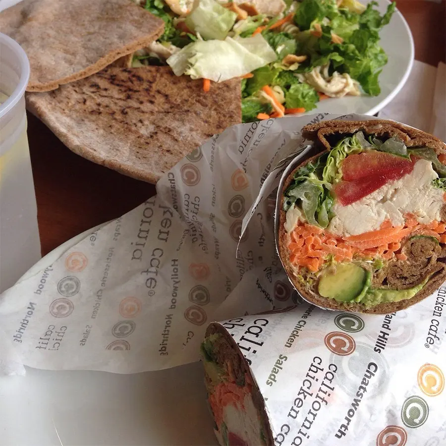 Calif Chicken Cafe Salad and Wraps