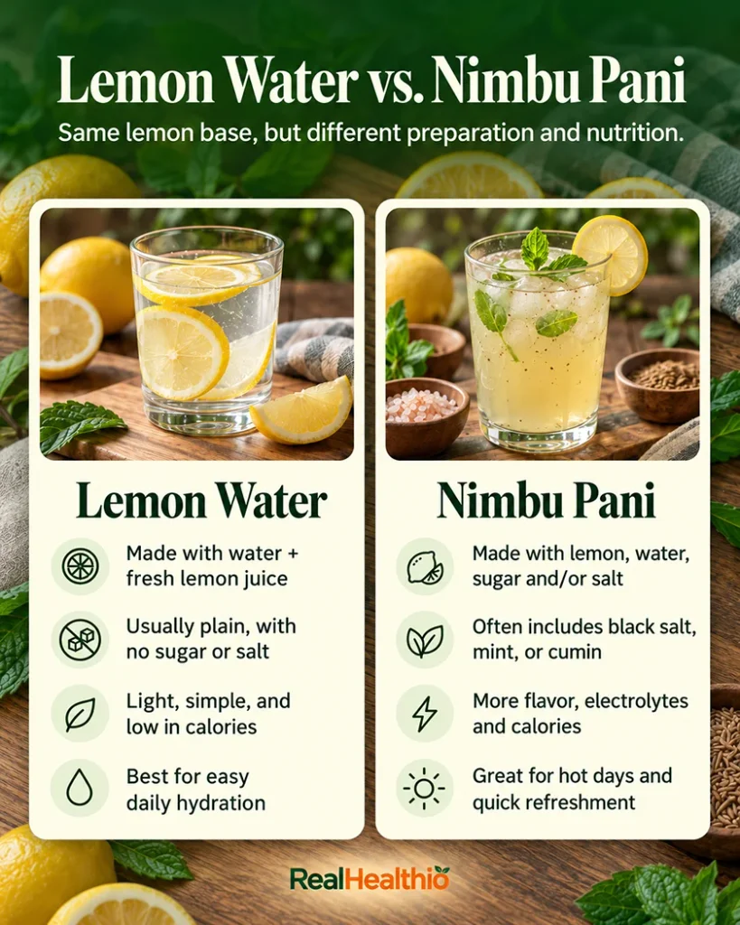 Lemon Water vs. Nimbu Pani
