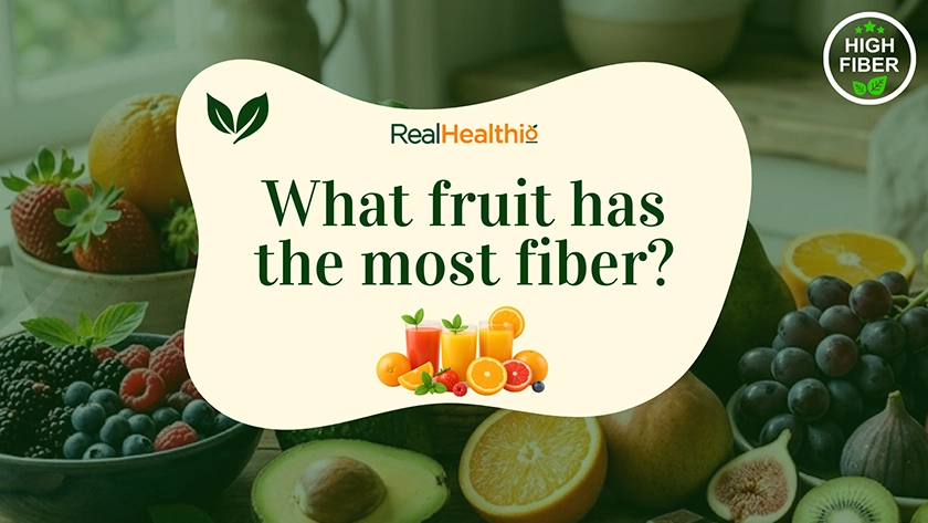 What fruit has the most fiber