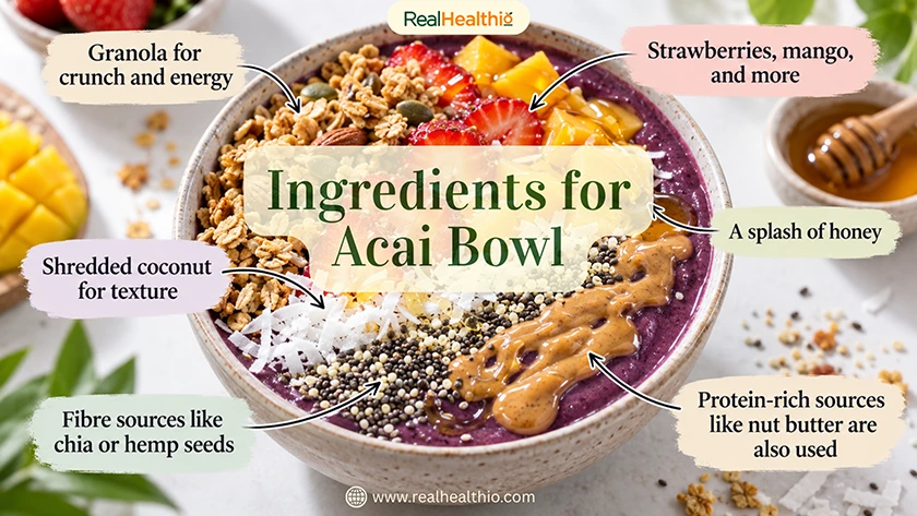 Ingredients for Acai Bowl