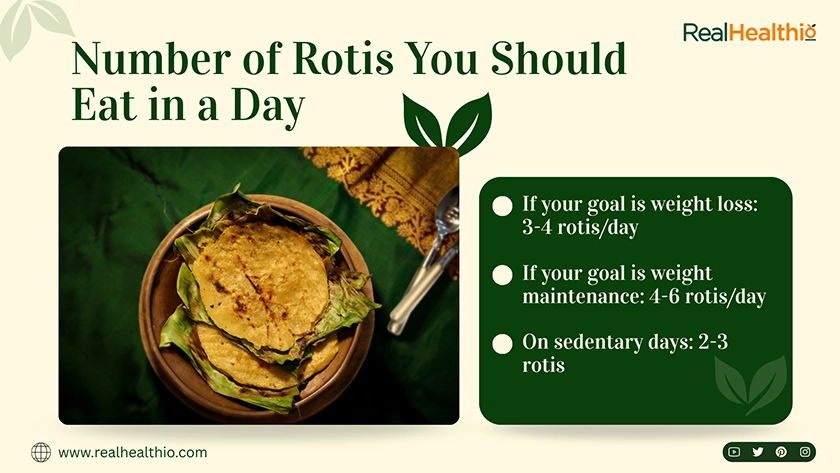 Number of rotis you should eat in a day